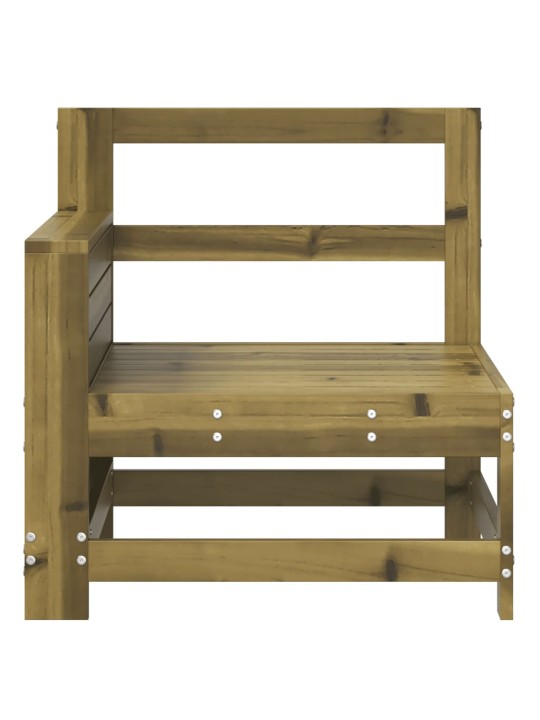 Sodo sofos dalis, 69x62x70,5cm, impregnuota pušis, su porankiu