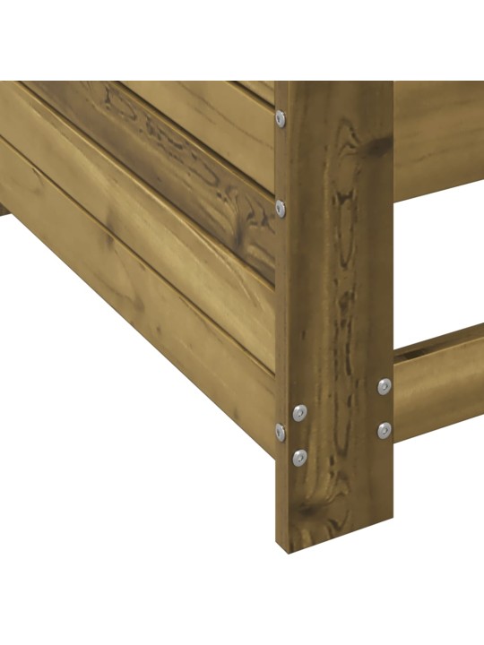 Sodo sofos dalis, 69x62x70,5cm, impregnuota pušis, su porankiu
