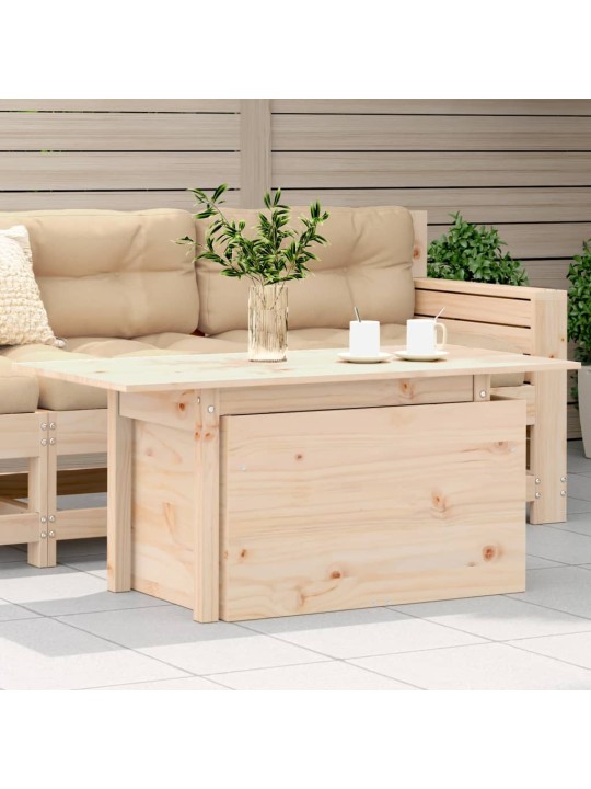 Sodo stalas, 100x50x75cm, pušies medienos masyvas