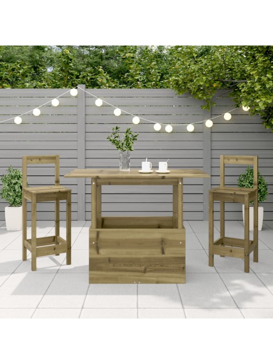 Sodo stalas, 100x50x75cm, impregnuota pušies mediena