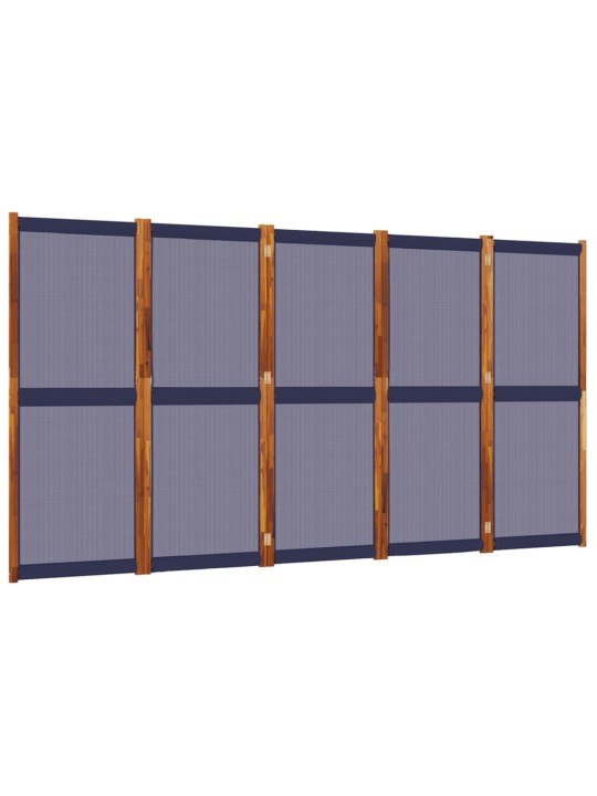 Kambario pertvara, 5 segmentai, tamsiai mėlyna, 350x180cm