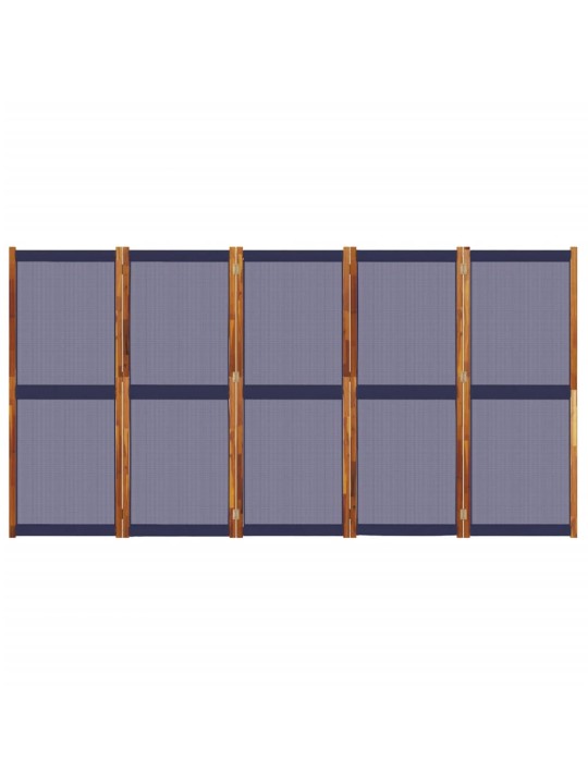 Kambario pertvara, 5 segmentai, tamsiai mėlyna, 350x180cm