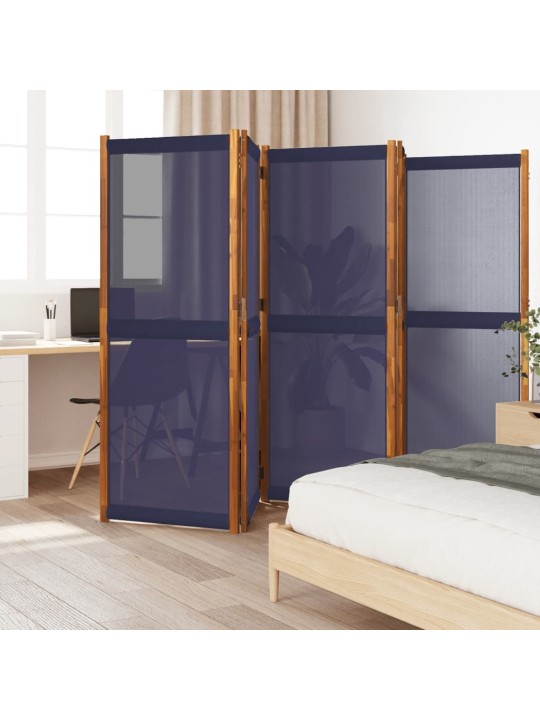 Kambario pertvara, 5 segmentai, tamsiai mėlyna, 350x180cm