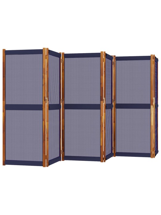 Kambario pertvara, 6 segmentai, tamsiai mėlyna, 420x180cm