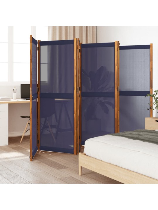 Kambario pertvara, 6 segmentai, tamsiai mėlyna, 420x180cm