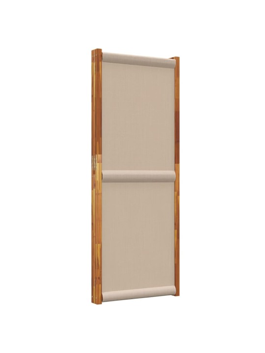 Kambario pertvara, 3 segmentai, taupe spalvos, 210x180cm