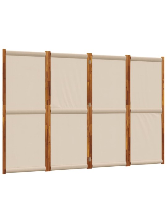 Kambario pertvara, 4 segmentai, taupe spalvos, 280x180cm