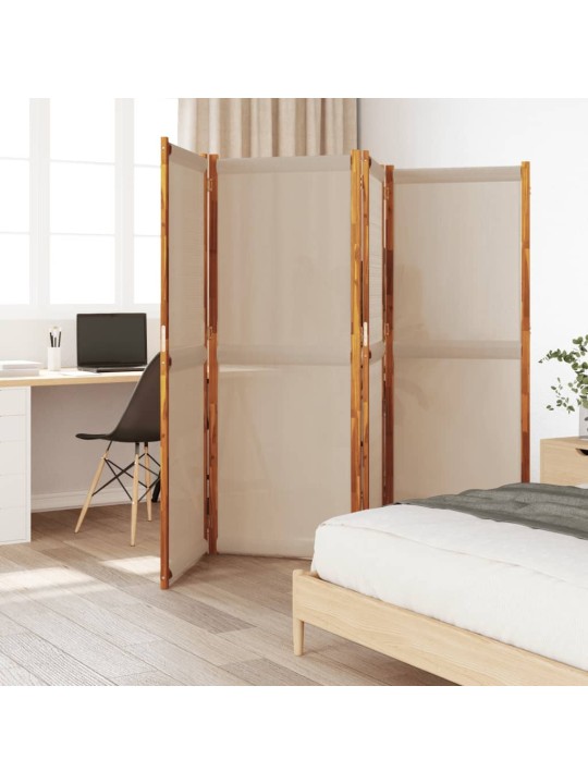 Kambario pertvara, 4 segmentai, taupe spalvos, 280x180cm