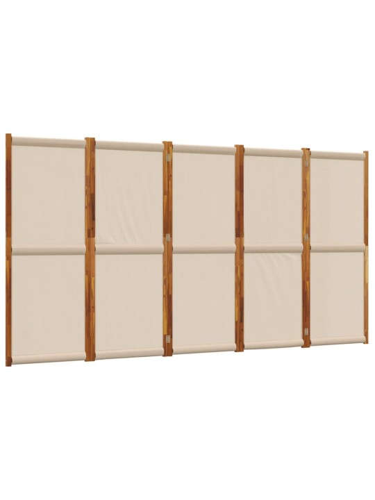 Kambario pertvara, 5 segmentai, taupe spalvos, 350x180cm