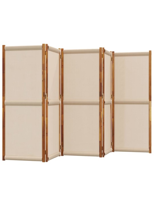 Kambario pertvara, 5 segmentai, taupe spalvos, 350x180cm