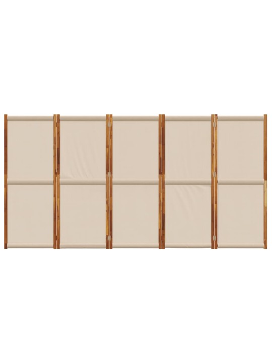 Kambario pertvara, 5 segmentai, taupe spalvos, 350x180cm