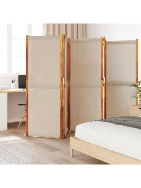Kambario pertvara, 5 segmentai, taupe spalvos, 350x180cm
