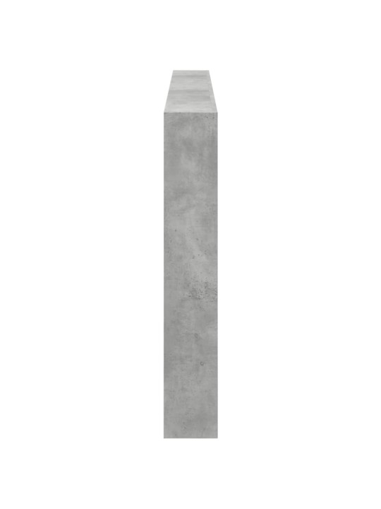 Galvūgalis-spintelė su LED, betono pilkos spalvos, 220x17x102cm