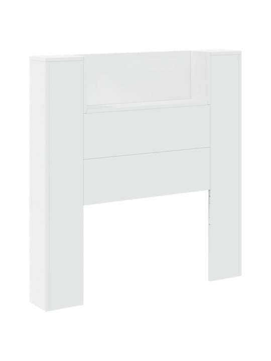 Galvūgalis-spintelė su LED, baltos spalvos, 100x16,5x103,5cm