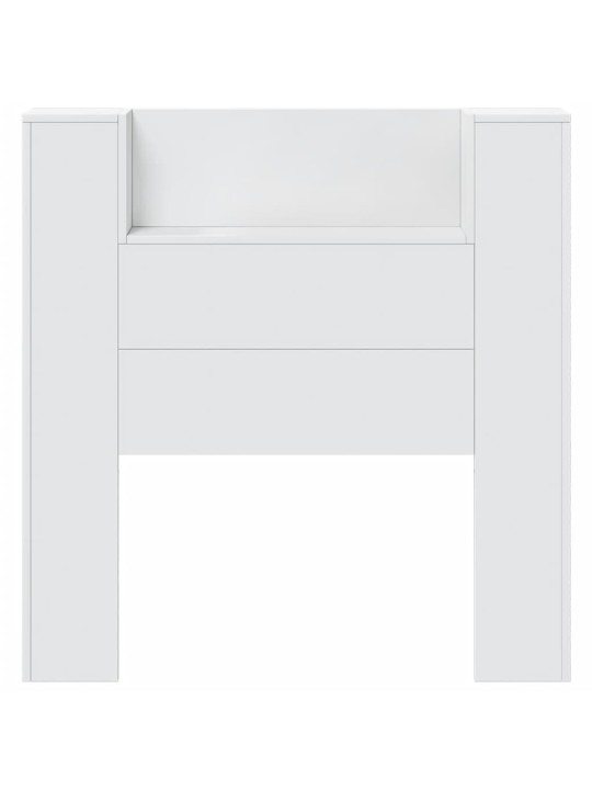 Galvūgalis-spintelė su LED, baltos spalvos, 100x16,5x103,5cm