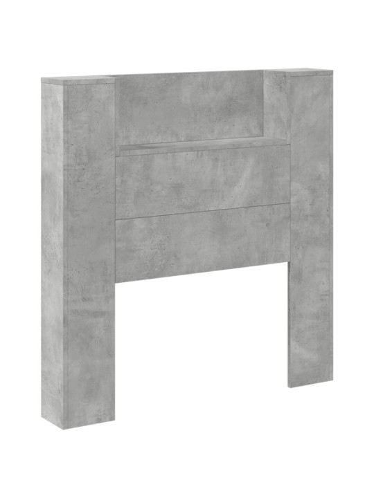 Galvūgalis-spintelė su LED, betono pilkas, 100x16,5x103,5cm
