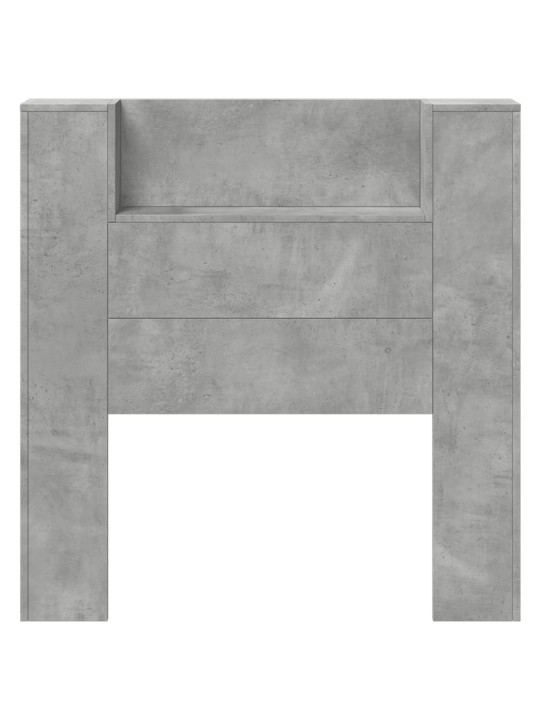 Galvūgalis-spintelė su LED, betono pilkas, 100x16,5x103,5cm