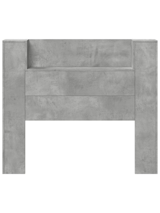 Galvūgalis-spintelė su LED, betono pilkas, 120x16,5x103,5cm