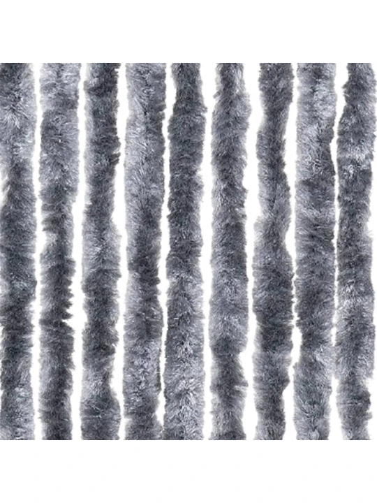 Užuolaida nuo musių, sidabrinės spalvos, 100x230cm, šenilis