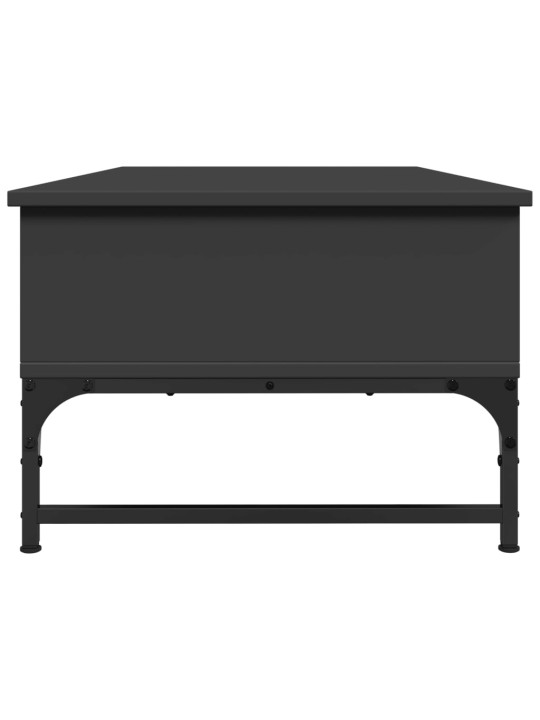 Kavos staliukas, juodas, 100x50x35cm, apdirbta mediena/metalas