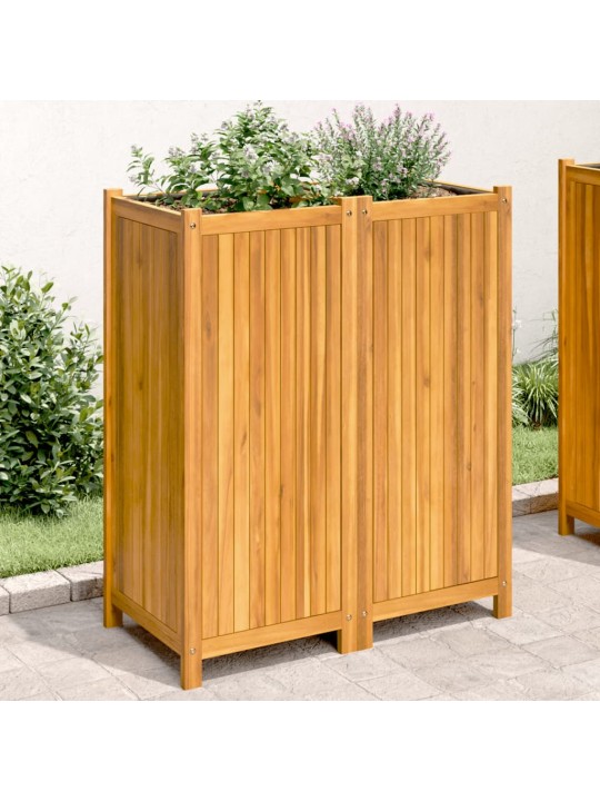 Sodo lovelis su įdėklu, 84x42x100cm, akacijos medienos masyvas