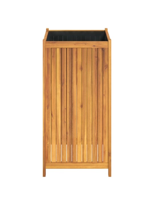 Sodo lovelis su įdėklu, 50x50x100cm, akacijos medienos masyvas