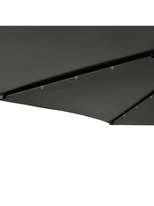 Skėtis nuo saulės su plieniniu stulpu, antracito, 225x225x212cm