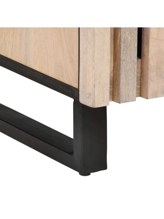 TV spintelė, balta, 105x34x46cm, neapdorota mango mediena