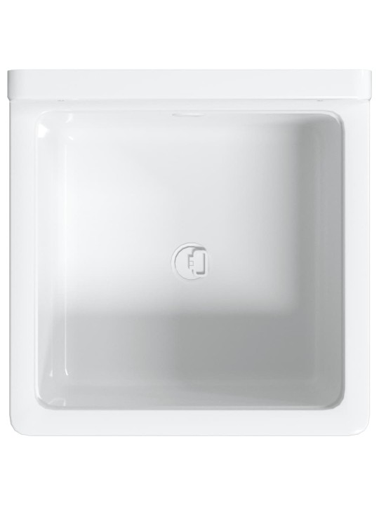 Prie sienos montuojamas praustuvas, baltas, 40x40x24cm, derva