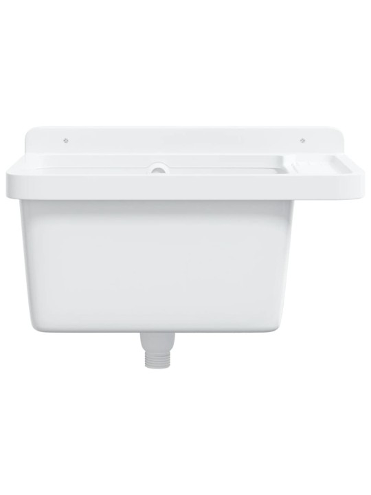 Prie sienos montuojamas praustuvas, baltas, 50x35x24cm, derva
