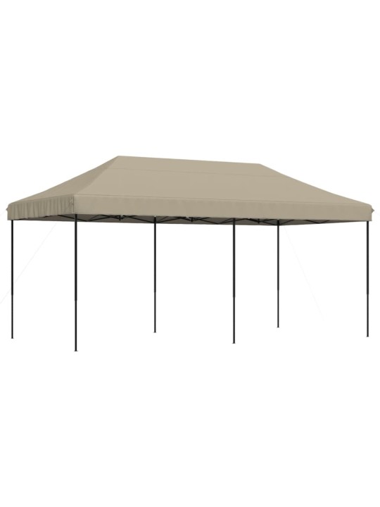 Išskleidžiama proginė palapinė, taupe spalvos, 580x292x315cm