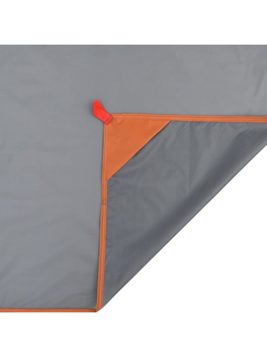 Iškylų paklotas su kuoliukais, pilkas/oranžinis, 205x155cm