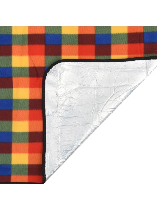Iškylos paklotas, įvairiaspalvis, 200x200cm, aksomas