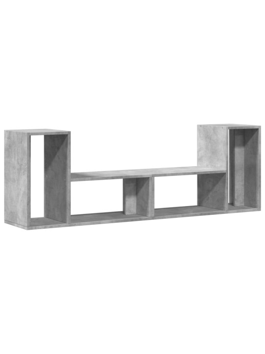 Televizoriaus spintelės, 2vnt., betono pilkos, 75x30x50 cm, MDP