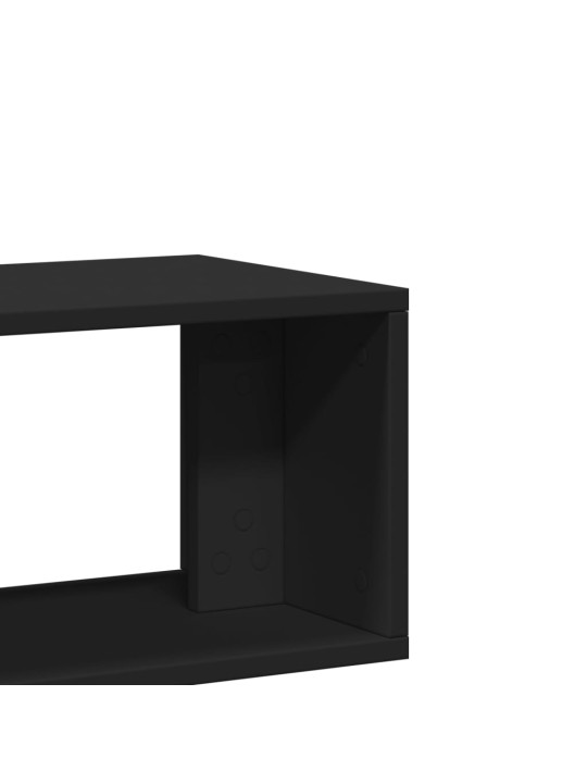 Televizoriaus spintelės, 2vnt., juodos, 100x30x50cm, MDP