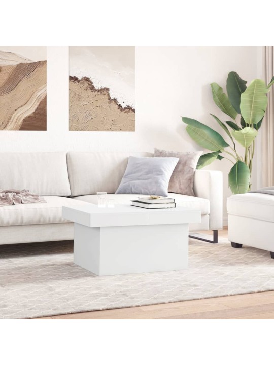 Kavos staliukas, baltos spalvos, 100x55x40cm, apdirbta mediena