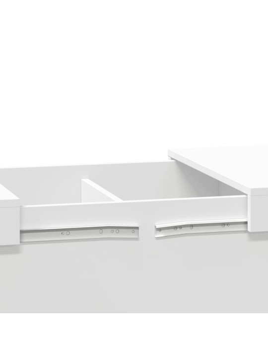 Kavos staliukas, baltos spalvos, 100x55x40cm, apdirbta mediena