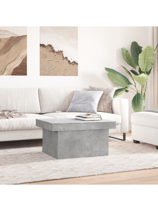 Kavos staliukas, betono pilkas, 100x55x40cm, apdirbta mediena