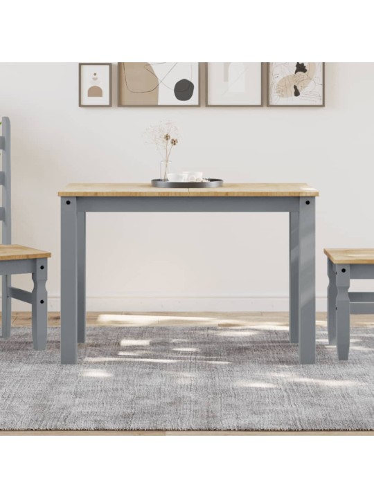 Valgomojo stalas Panama, pilkas, 117x60x75cm, pušies masyvas