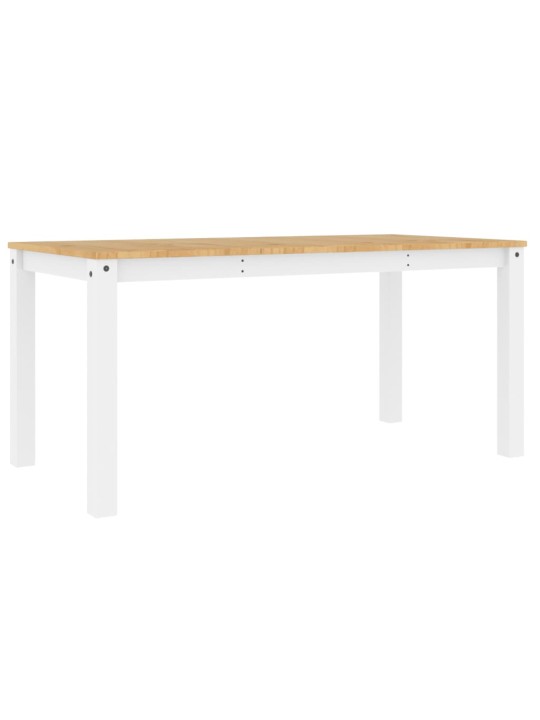 Valgomojo stalas Panama, baltas, 160x80x75cm, pušies masyvas