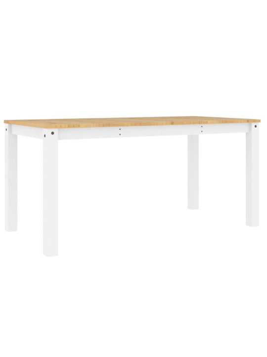 Valgomojo stalas Panama, baltas, 160x80x75cm, pušies masyvas