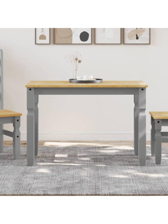 Valgomojo stalas Corona, pilkas, 112x60x75cm, pušies masyvas