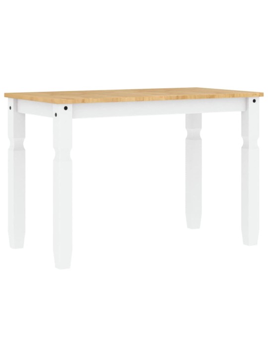 Valgomojo stalas Corona, baltas, 112x60x75cm, pušies masyvas