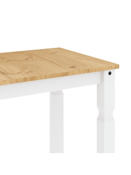 Valgomojo stalas Corona, baltas, 112x60x75cm, pušies masyvas