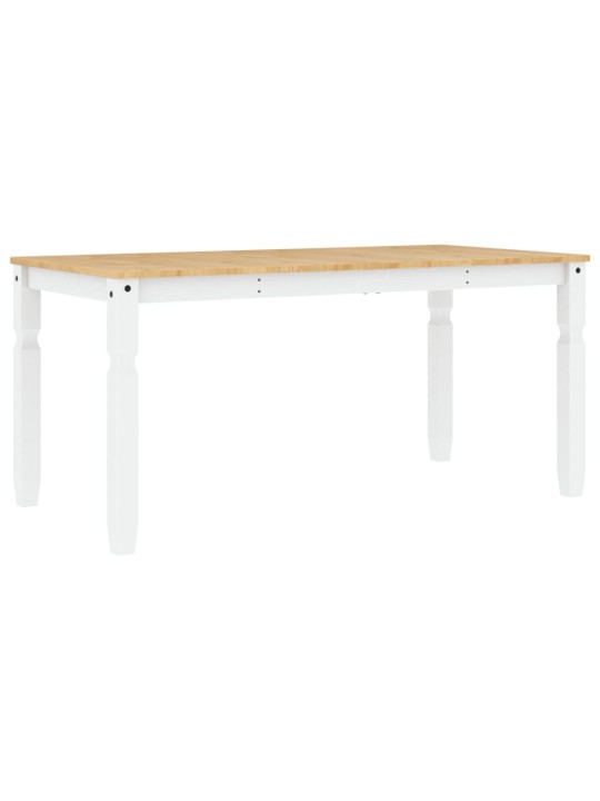 Valgomojo stalas Corona, baltas, 160x80x75cm, pušies masyvas