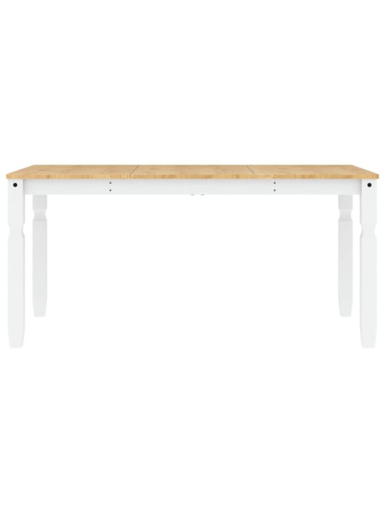 Valgomojo stalas Corona, baltas, 160x80x75cm, pušies masyvas