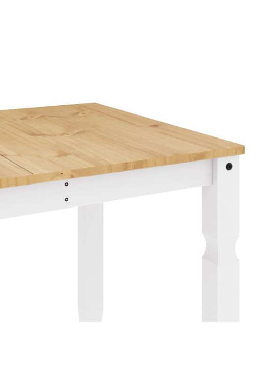 Valgomojo stalas Corona, baltas, 160x80x75cm, pušies masyvas