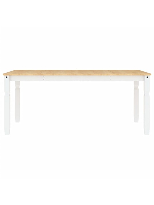 Valgomojo stalas Corona, baltas, 180x90x75cm, pušies masyvas