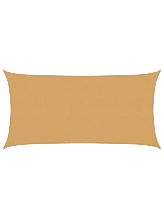 Burė nuo saulės, smėlio, 2,5x5m, HDPE, 160g/m², stačiakampė
