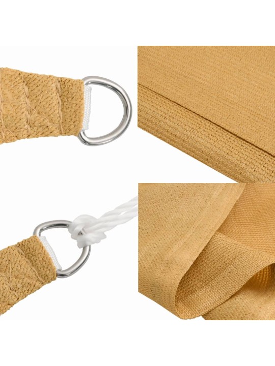 Burė nuo saulės, smėlio, 2,5x5m, HDPE, 160g/m², stačiakampė